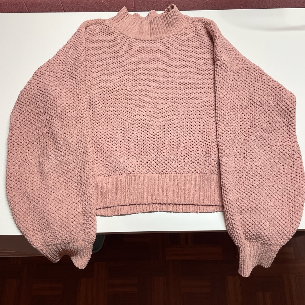 hollister chenille mockneck sweater